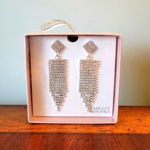 Badgley Mischka-🆕️-Women's-Elegant Crystal Chandelier Drop Earrings